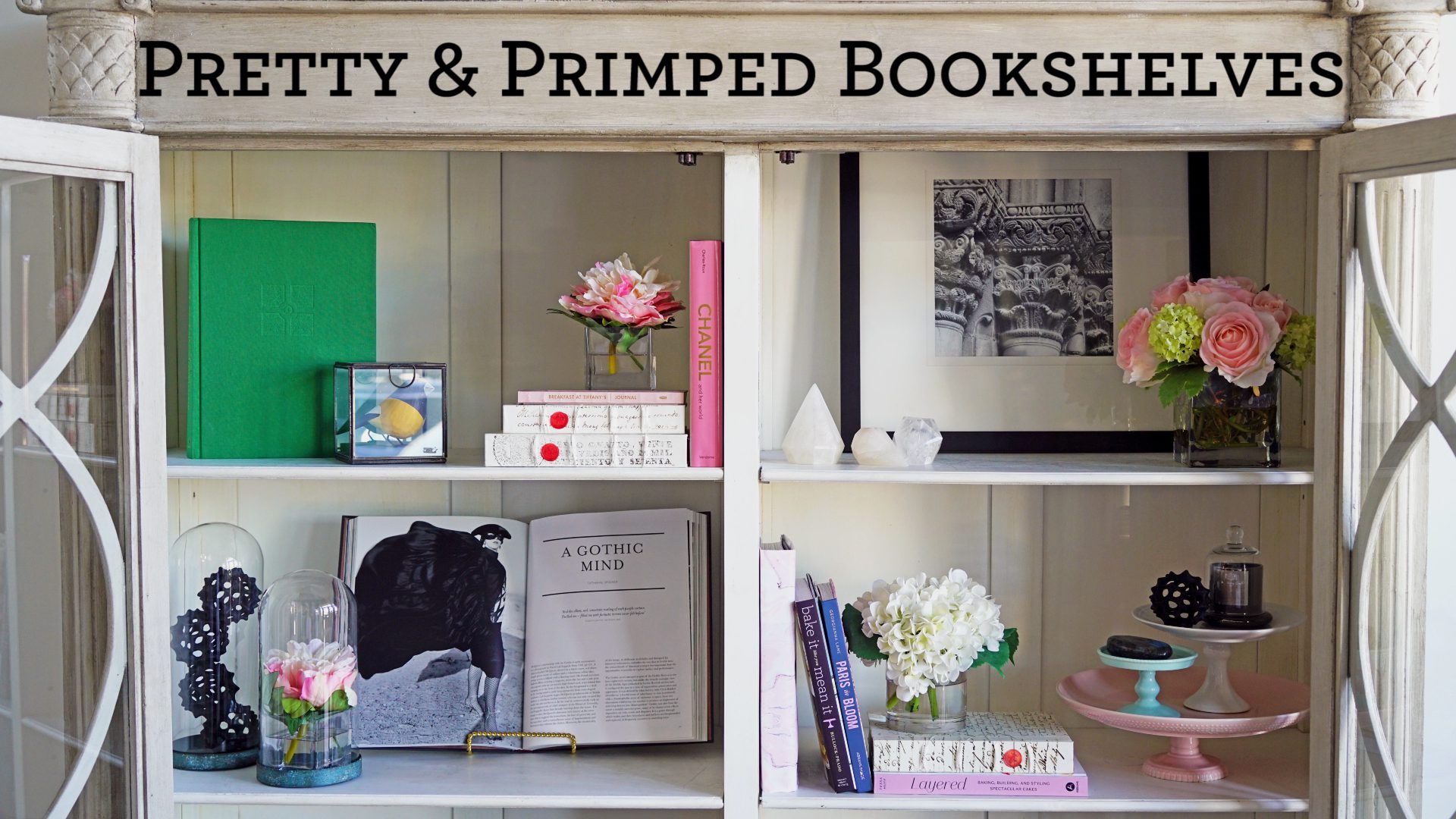 How-To Decorating Ideas & Inspiration: Pretty and Primped Bookshelves